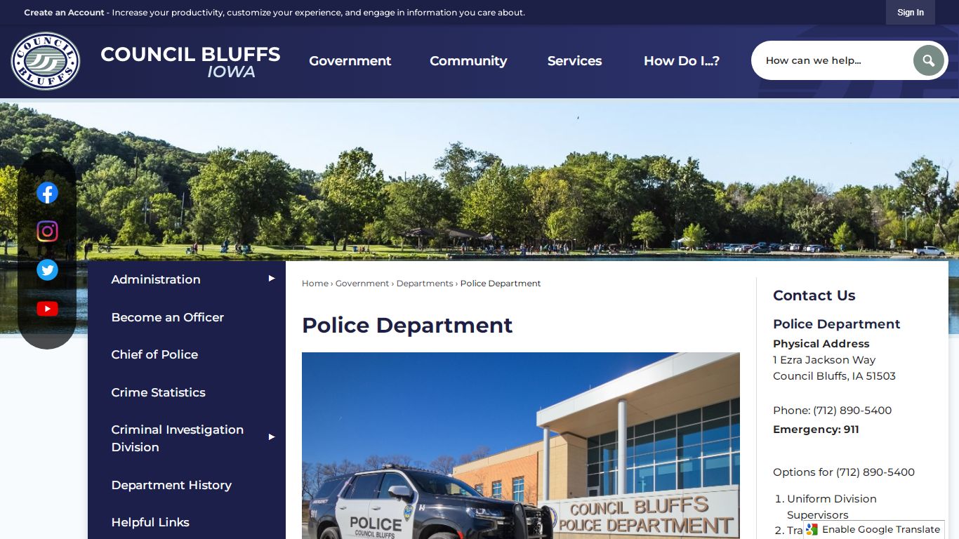 Police Department | Council Bluffs, IA - Official Website